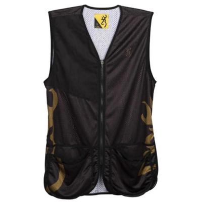 Browning Team Shooting Vest Right Hand, Large - Black/Gold, 3050469903