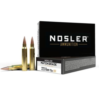 Nosler - Match Grade 223 Rem 70Gr RDF HPBT - Box of 20 Rounds 