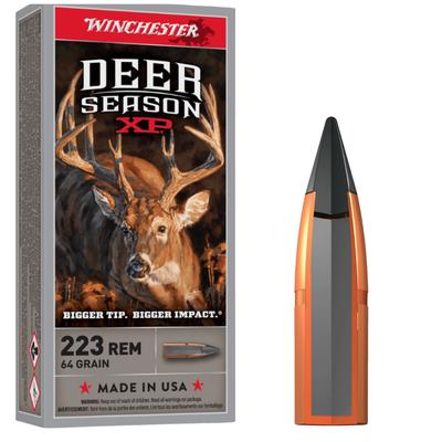 Winchester - 223 Remington, 64 Grain  - Box of 20 Rounds - Deer 