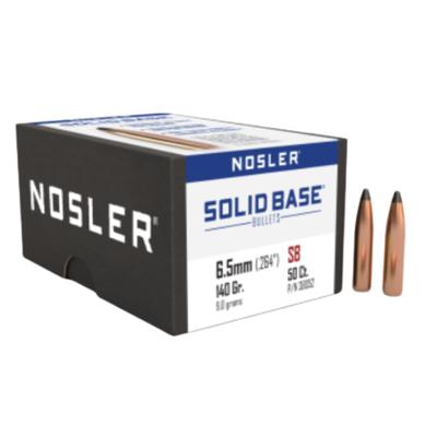 Nosler - 6.5mm 140gr Solid Base SP - Box of 50
