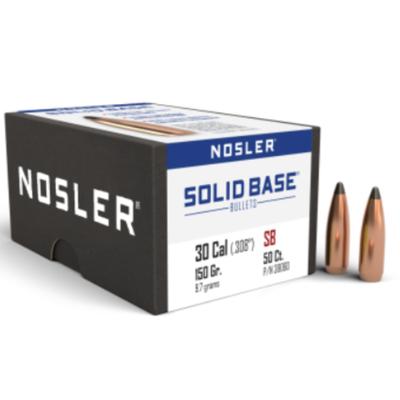 Nosler - 30 Caliber 150gr Solid Base® SP - Box of 50