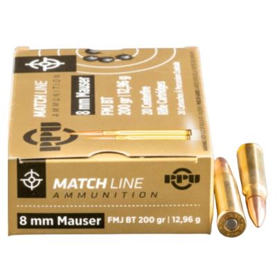 PRVI - 8x57 JS 200gr FMJ BT Match - Box of 20 Rounds