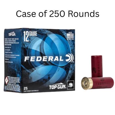 Federal - Top Gun, 12 Gauge, 8 Shot, 2-3/4 in, 1 oz, 1180 fps - Case of 250 Rounds