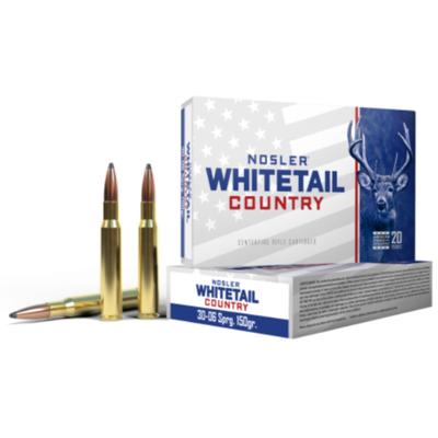 Nosler - 30-06 Springfield 150gr Solid Base® Whitetail Country™ Ammunition - Box of 20 Rounds 