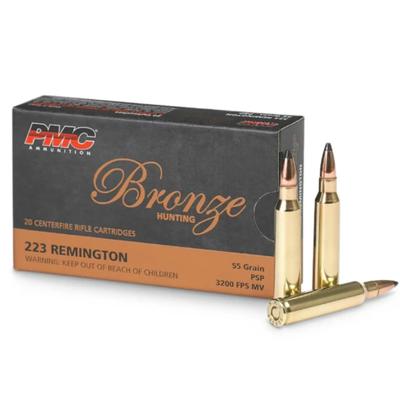 PMC Bronze .223 Rem 55gr. SP Box of 20 Rds
