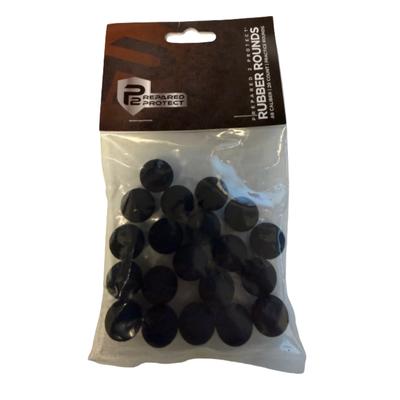  Umarex - P2P Rubber Rounds .68 Black - 20 ct