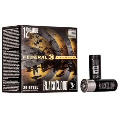 Black Cloud FS Steel, 12 Gauge, 2 Shot, 2-3/4 in, 1 1/8 oz, 1500 fps - Box of 25 Rounds 