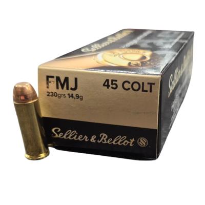 Sellier & Bellot 45 Colt 230 Gr JHP Box of 50 Rounds