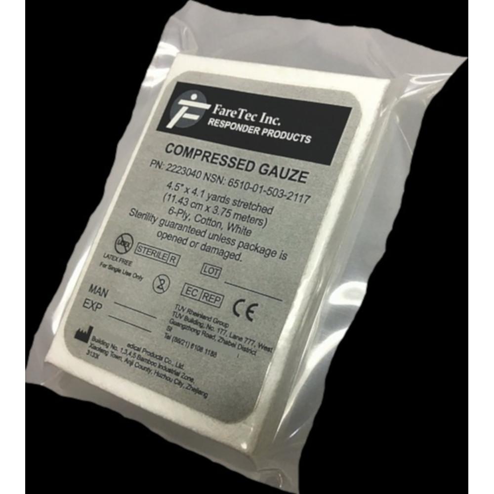 Bullseye North Faretec Inc Responder Compressed Gauze ZFold 2223040