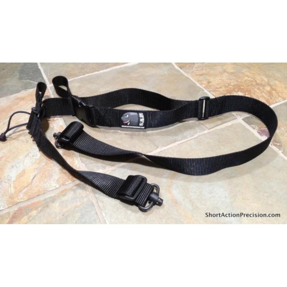 Bullseye North SAP Positional Sling Black Flush Cup Swivels DlrSlingBLK