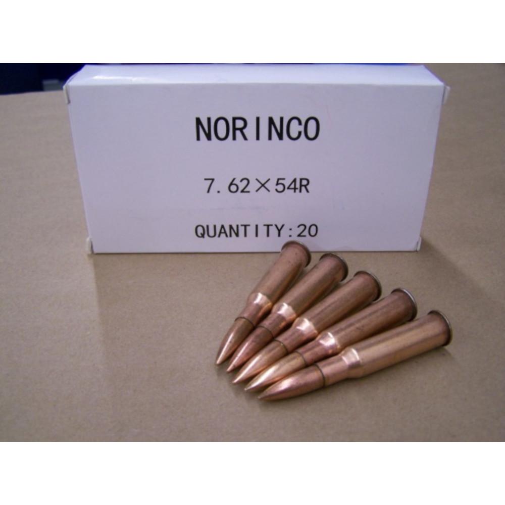 Norinco Ammo 7.62x54R 150gr FMJ Corrosive NOR76254R - Box of 20
