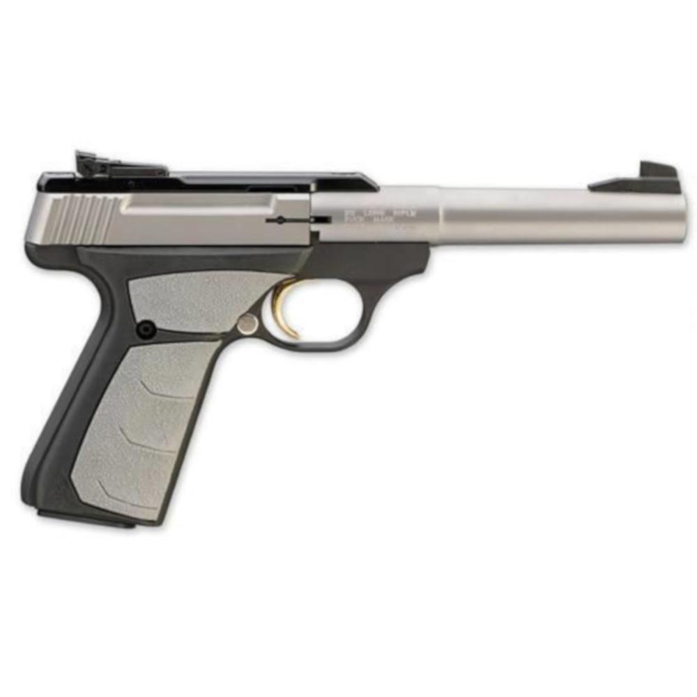  Browning Buck Mark Camper Stainless Ufx Semi- Auto Rimfire Pistol .22lr 5.5 