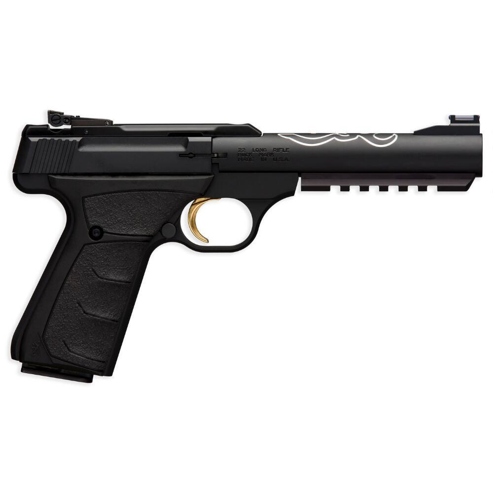  Browning Buck Mark Black Lite Semi- Auto Pistol .22 Lr 5.5 