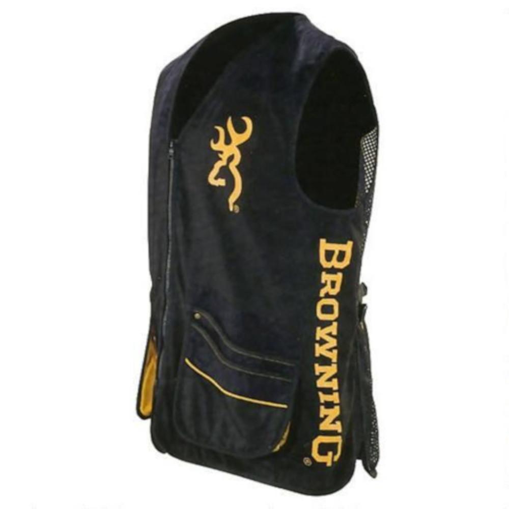  Browning Team Browning Shooting Vest Twill/Mesh Black/Gold Xxl 3051549905