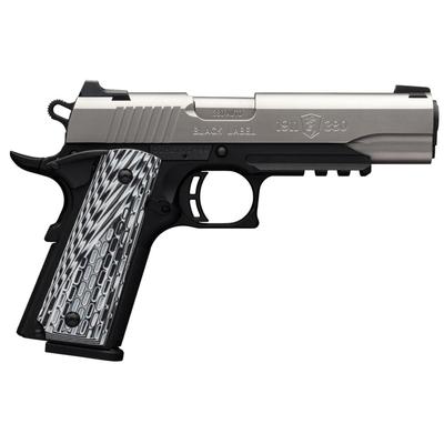 Browning 1911-380 Black Label Pro Semi-Auto Pistol .380 ACP SS Nite FS RL Elite II G10 Grip Night Sights 4.25