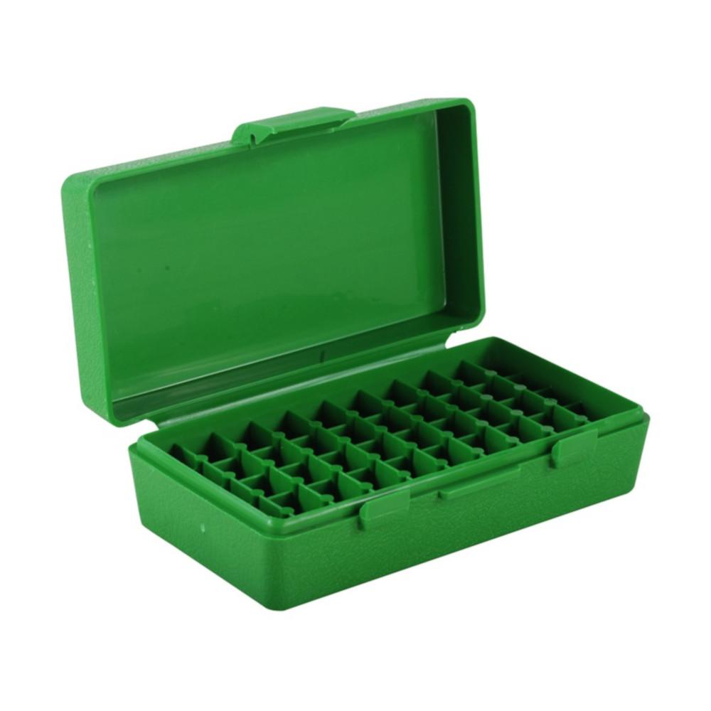 MTM FlipTop Ammo Box 380 ACP 9mm Luger 50Round Plastic Green