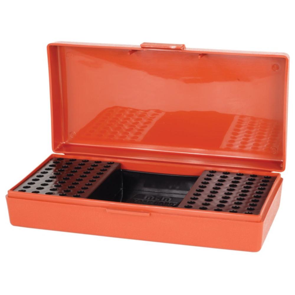 Bullseye North MTM FlipTop Ammo Box 22LR 100Round Plastic Rust