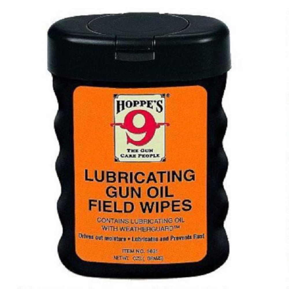 Bullseye North Hoppe's Lubricating Gun Oil Field Wipes Pack of 50 1631