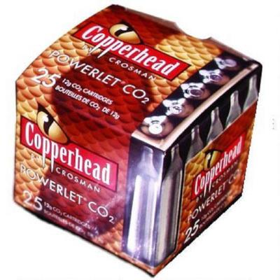 Crosman Copperhead CO2 Cartridge Powerlets Stainless Steel 12 Grams 2311 - Pack of 25