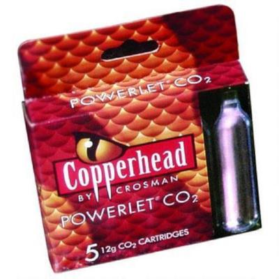Crosman Copperhead CO2 Cartridge Powerlets Stainless Steel 12 Grams 231B - Pack of 5