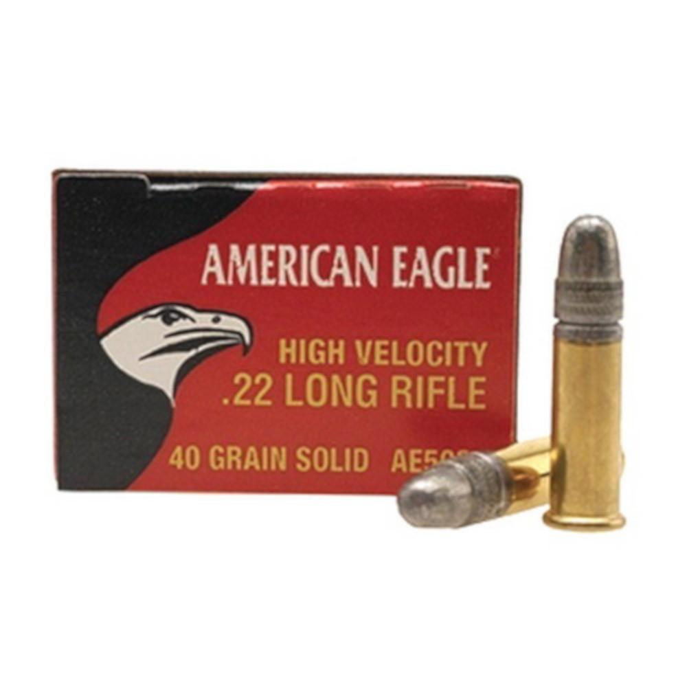 Federal American Eagle Ammo .22lr Hv 40gr Lrn - Box Of 50