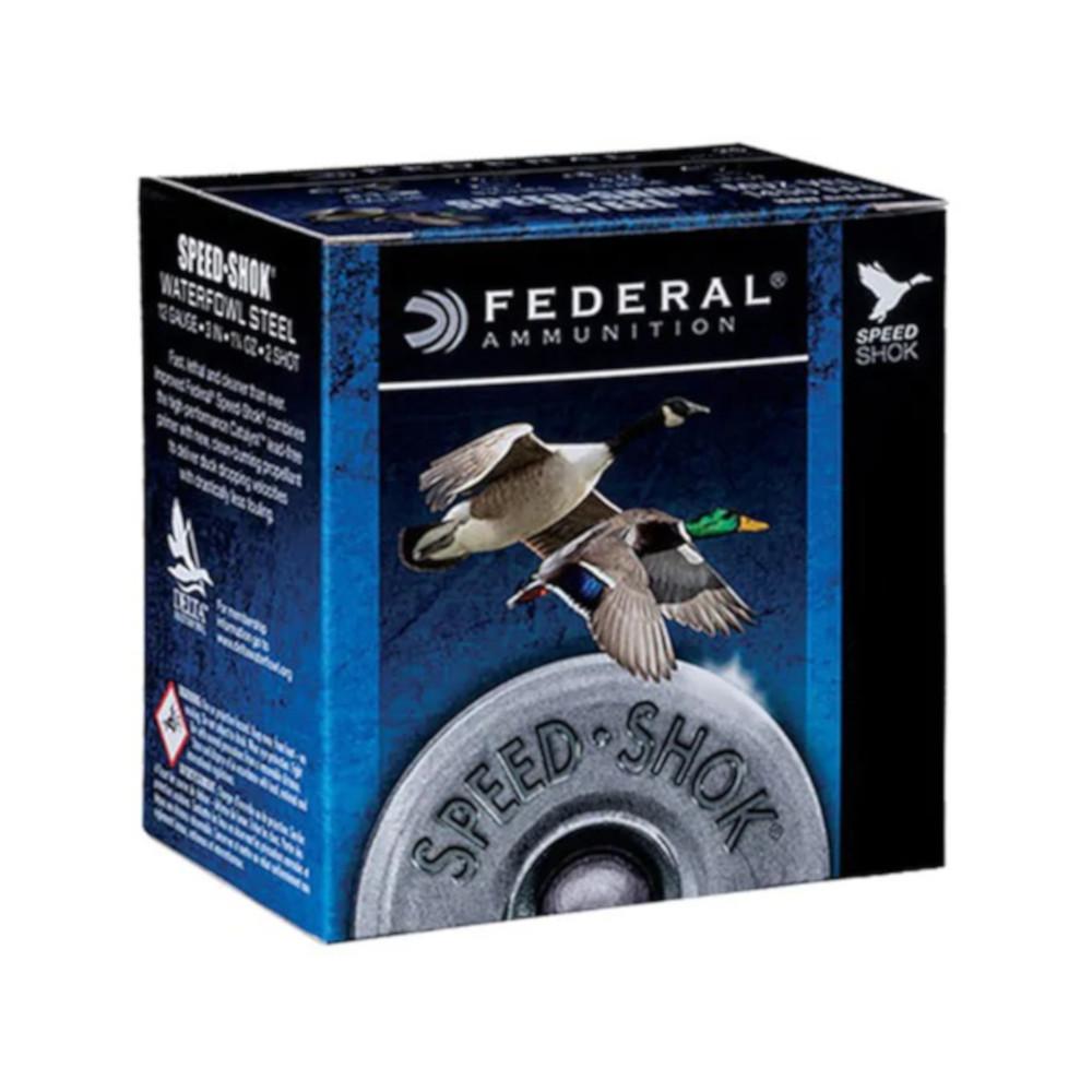 Bullseye North Federal SpeedShok Waterfowl Ammo 12 Gauge NonToxic Steel Shot WF133 BB Box