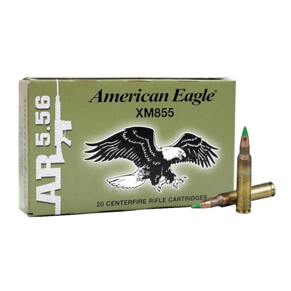  Federal American Eagle Ammo 5.56x45mm Nato 62gr Xm855 Fmj - Box Of 20