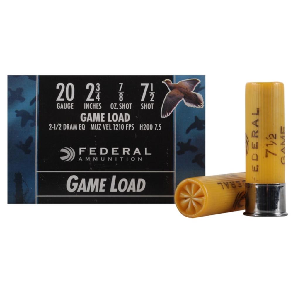  Federal Game- Shok Game Load Ammo 20 Gauge 2- 3/4 