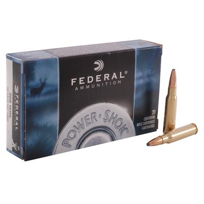 Federal Power-Shok Ammo 308 Winchester 180gr SP - Box of 20