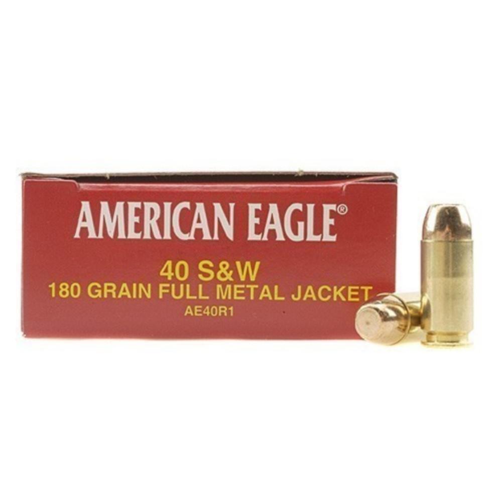  Federal American Eagle Ammo 40 S & W 180gr Fmj - Box Of 50