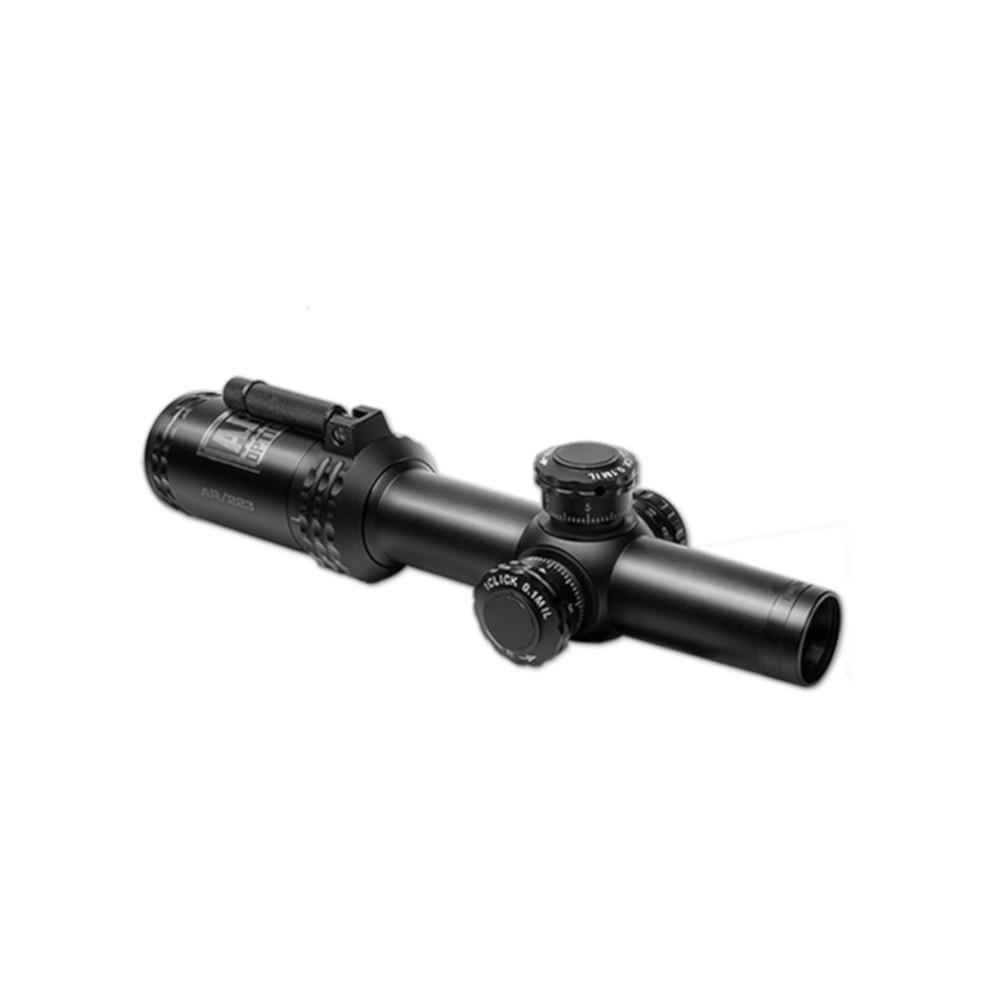  Bushnell Ar Optics Rifle Scope 30mm Tube 1- 4x 24mm 1/10 Mil Adjustments First Focal Illuminated Btr- 1 Reticle Matte Ar91424i