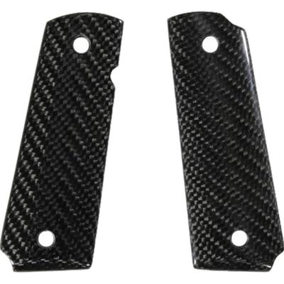 Pachmayr Custom Series Carbon Fiber Grips 1911 Smooth Synthetic G10 Black 62020