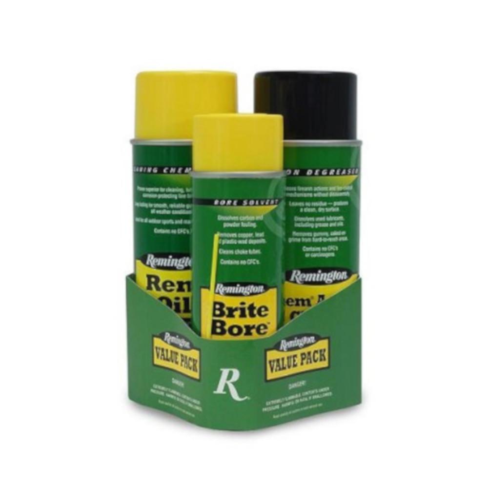 Bullseye North Remington Oil Action Cleaner Brite Bore 3 Bottle Value Pack