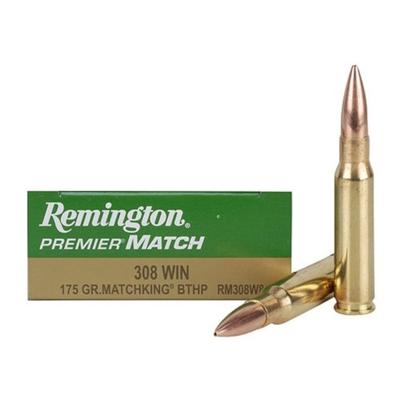 Remington Premier Match Ammo 308 Winchester 175gr Sierra MatchKing HP - Box of 20