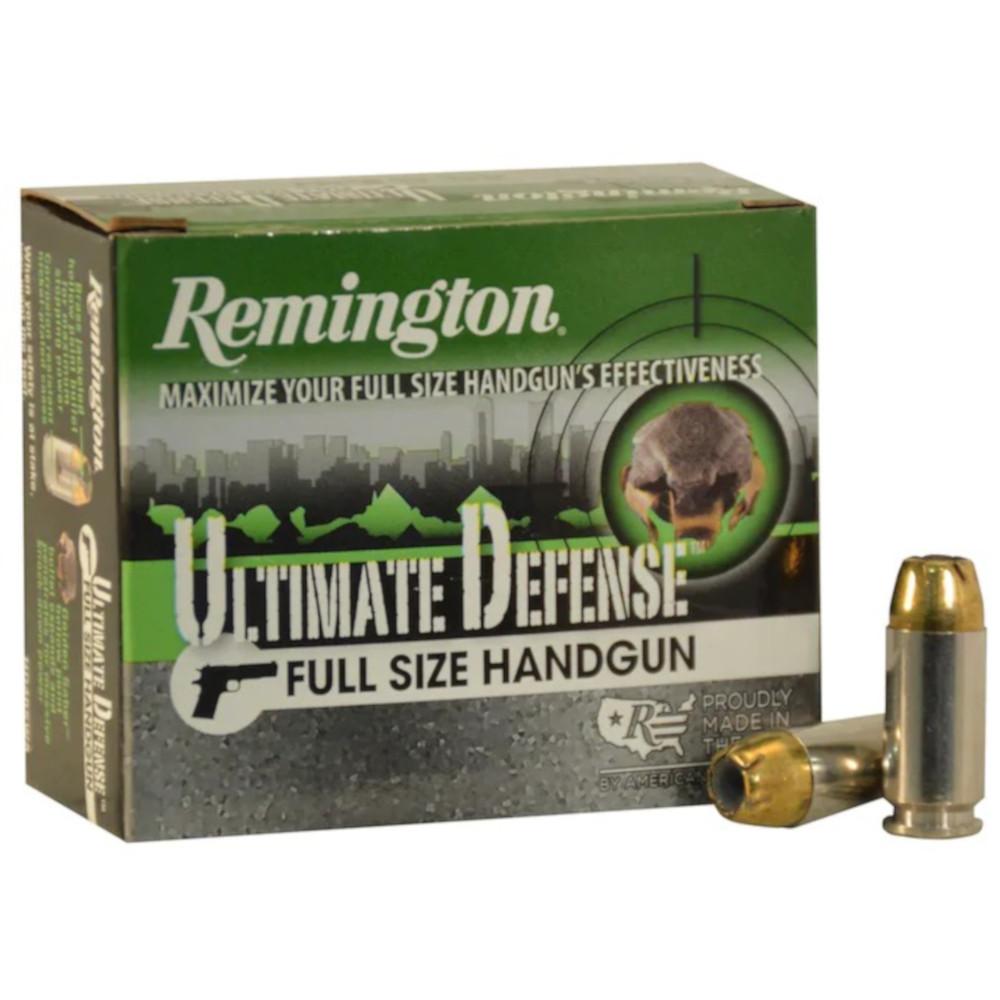 Bullseye North Remington HD Ultimate Defense Ammo 40 S&W 180gr Brass