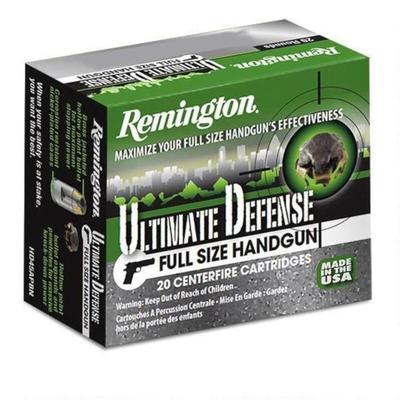 Remington HD Ultimate Defense Ammo 357 Magnum 125gr Brass Jacketed HP 28920 - Box of 20