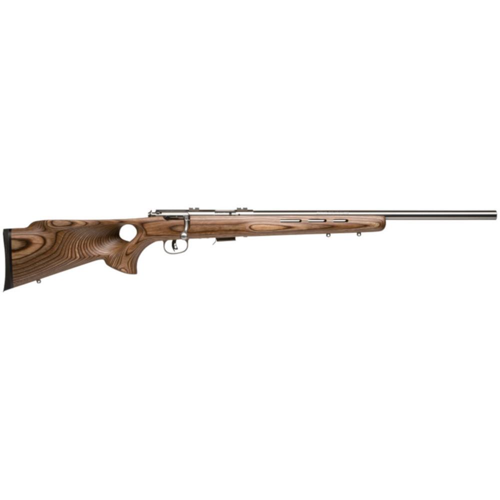 Bullseye North Savage Mark II BTVS Bolt Action Rifle 22LR Stainless Barrel Laminate RH