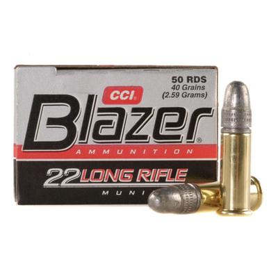 CCI Blazer Brass Ammo .22LR 40gr LRN 0021 - Box of 50