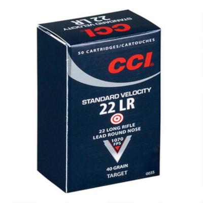 CCI Standard Velocity Ammo .22LR 40gr LRN 0035 - Box of 50