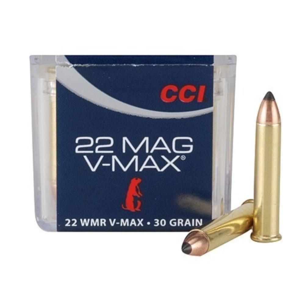  Cci Maxi- Mag Ammo 22 Winchester Magnum Rimfire (Wmr) 30gr Hornady V- Max - Box Of 50