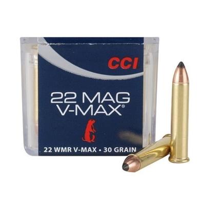 CCI Maxi-Mag Ammo 22 Winchester Magnum Rimfire (WMR) 30gr Hornady V-Max - Box of 50