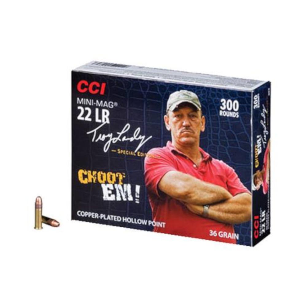  Cci Mini- Mag Hv Ammo 22lr Troy Landry Swamp People Special Edition 36gr Plated Lead Hp Box Of 300 Rounds