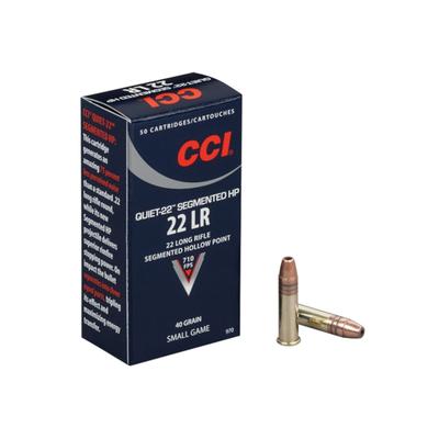 CCI Quiet Ammo 22LR Subsonic 40gr Segmented Lead HP  - Box of 50