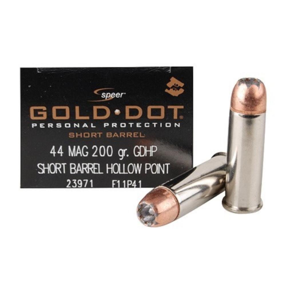  Speer Gold Dot Short Barrel Ammo 44 Remington Magnum 200gr Jacketed Hp - Box Of 20
