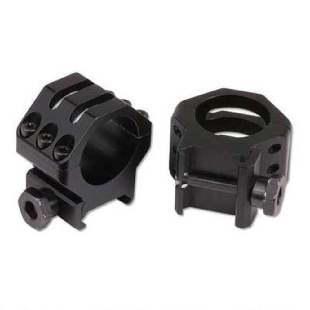 Bullseye North Weaver 6 Hole Tactical Scope Rings 1" Extra High Matte