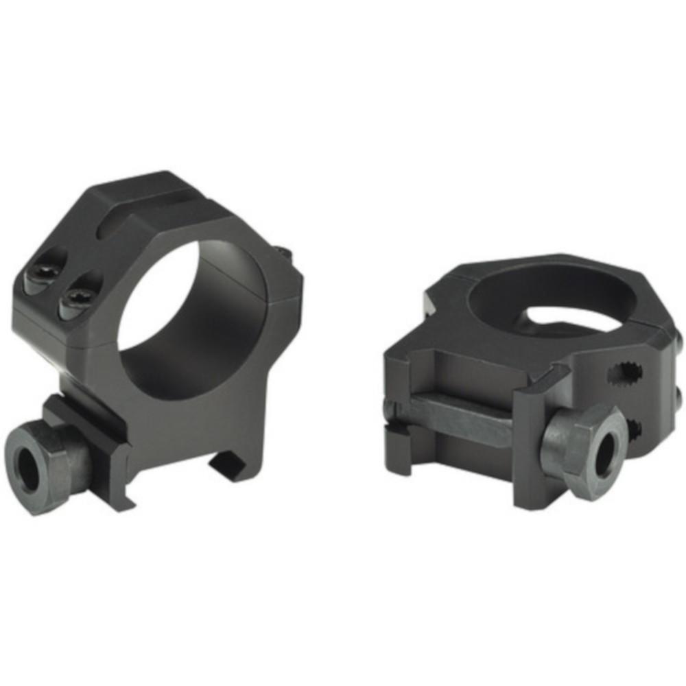 Weaver 1-Inch Six Hole Tactical High Rings In Matte Black - Aircraft-Grade Aluminum Scope Mounts