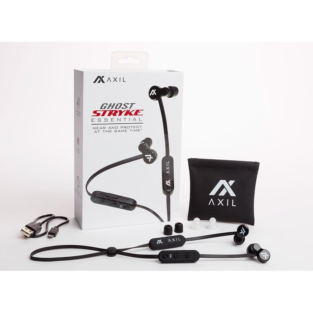  Axil Sportear Ghost Stryke Essential Bluetooth Earplugs 29db Nrr Gsessbt- B