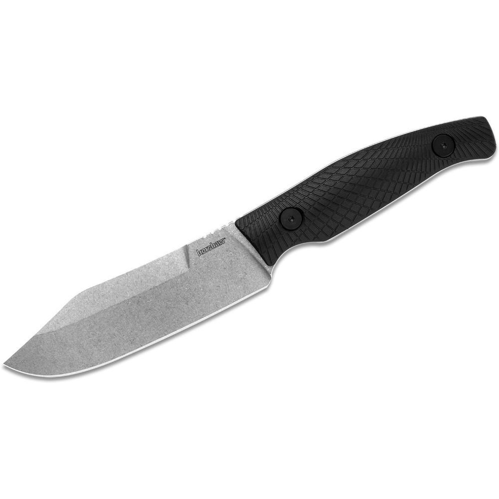 Bullseye North Kershaw Camp 5 Fixed Blade Knife Black FRN 4.75" Blade