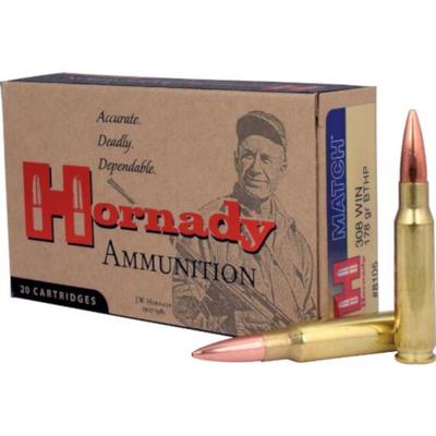 Hornady Match Ammo 308 Winchester 178gr HP BT - Box of 20