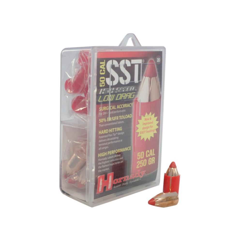  Hornady Sst- Ml Muzzleloading Bullets 50 Caliber Sabot With 45 Caliber 250gr Low Drag Super Shock Tip (Sst)- Box Of 20